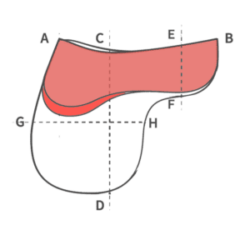 Mattes Numnah saddle pad sizing Guide