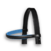 Browband Black with Atlantic Blue  Padding