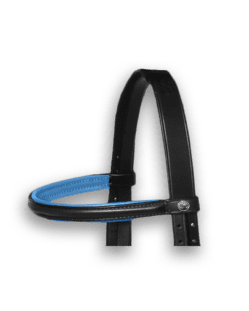 Browband Black with Atlantic Blue Padding