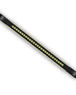Crystal Browband Black with Lemon Padding