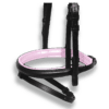 Noseband Black with Baby Pink Padding - Flash