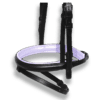 Noseband Black with Lilac Padding - Flash