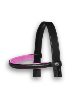 Browband Black with Candy Pink Padding