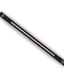 Crystal Browband Black with Baby Pink Padding
