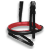Noseband Black with Red Padding - Flash