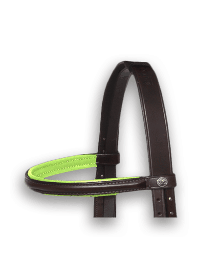 Browband Brown with Kiwi Padding