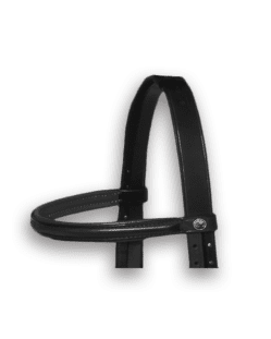 Browband Black with Black Padding