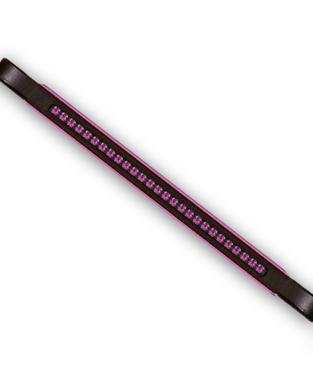 Crystal Browband Brown with Candy Padding