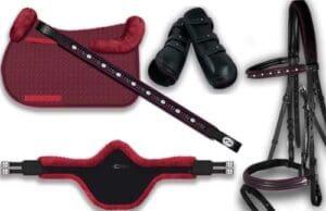 Burgundy Horse Tack sets Collection