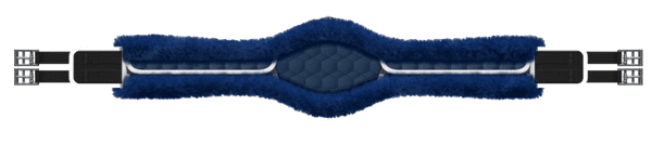 Mattes Anatomic Long Girth in Blue quilt and Sheepskin