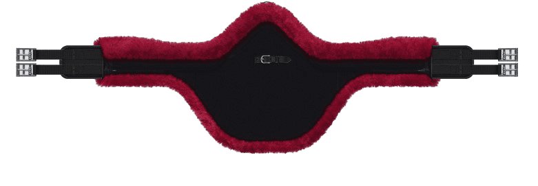 Mattes Burgundy leather close contact girth