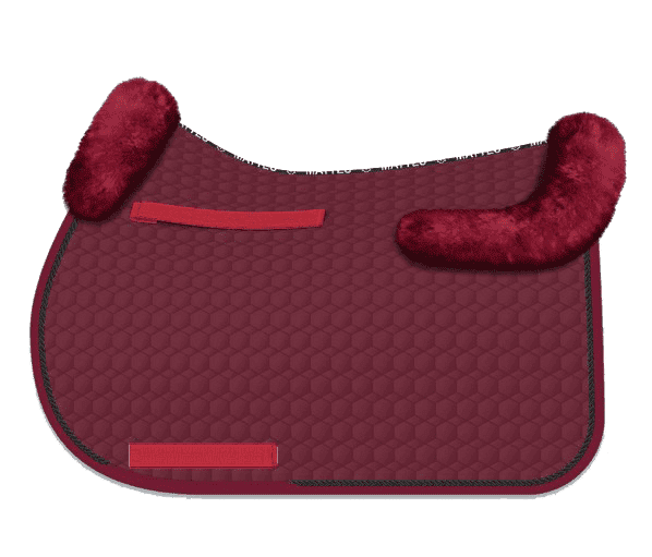 Mattes All Purpose Burgundy Square Cotton Saddle Pad