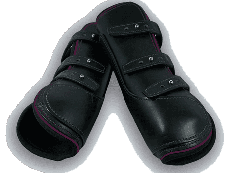 Mattes Aubergine Tendon Horse Boots