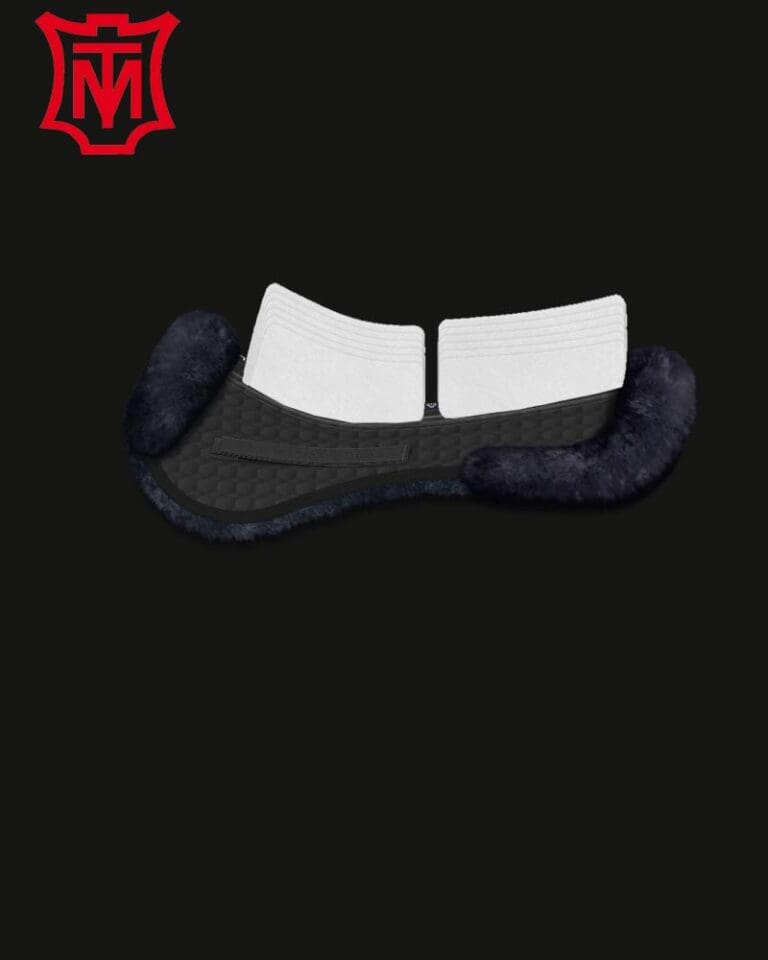 Mattes Black sheepskin Half Pad with shims in stock now.