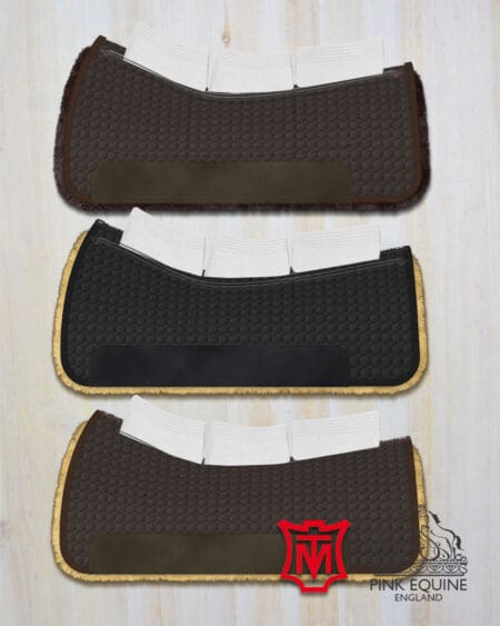 western saddle pad with shims