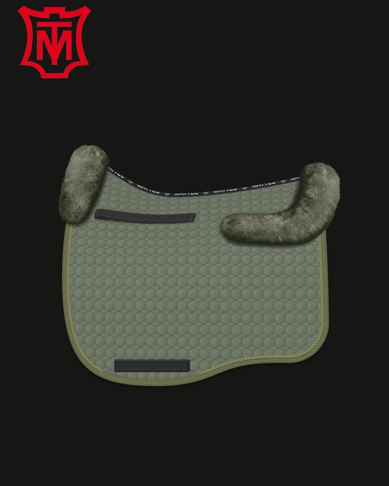  Mattes Eurofit Cotton Saddle Pad Dressage Khaki
