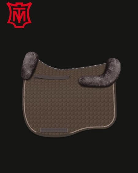 Mattes Eurofit Cotton Saddle Pad Dressage Taupe