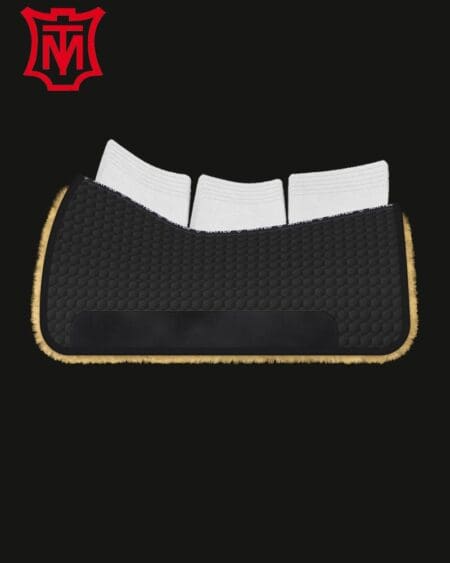 Mattes Rio Pecos Western Square Pad Black Natural with Correction System