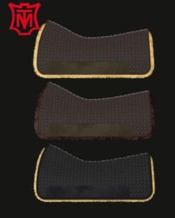 Mattes Standard Western Square Pad Black Brown L