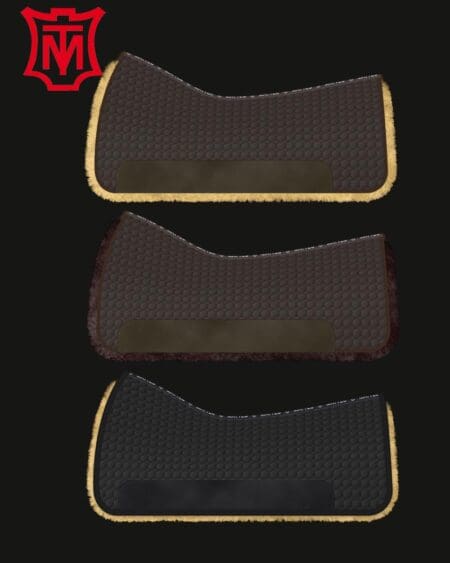 Mattes Standard Western Square Pad Black Brown L