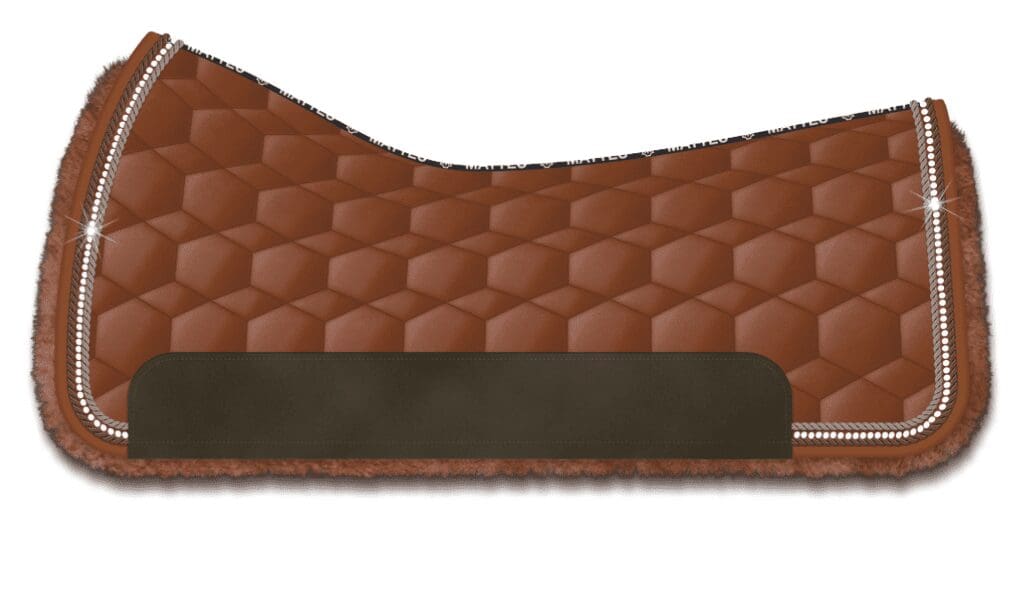 Mattes Western Square Saddle pad with Diamante Trim