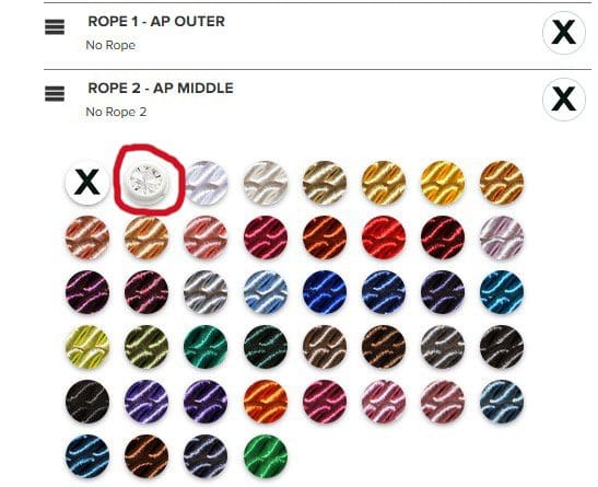 Diamante Crystal rope 2 choice