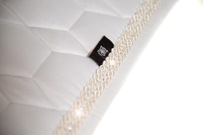 Diamante Trim on Dressage Saddle Pad