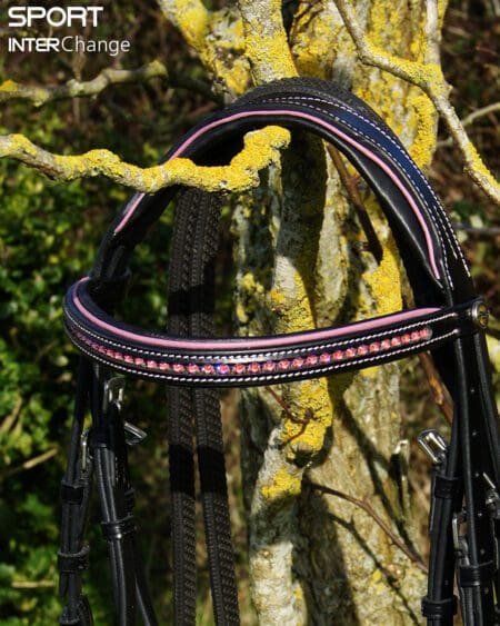 Black Rose Bridle Top Part