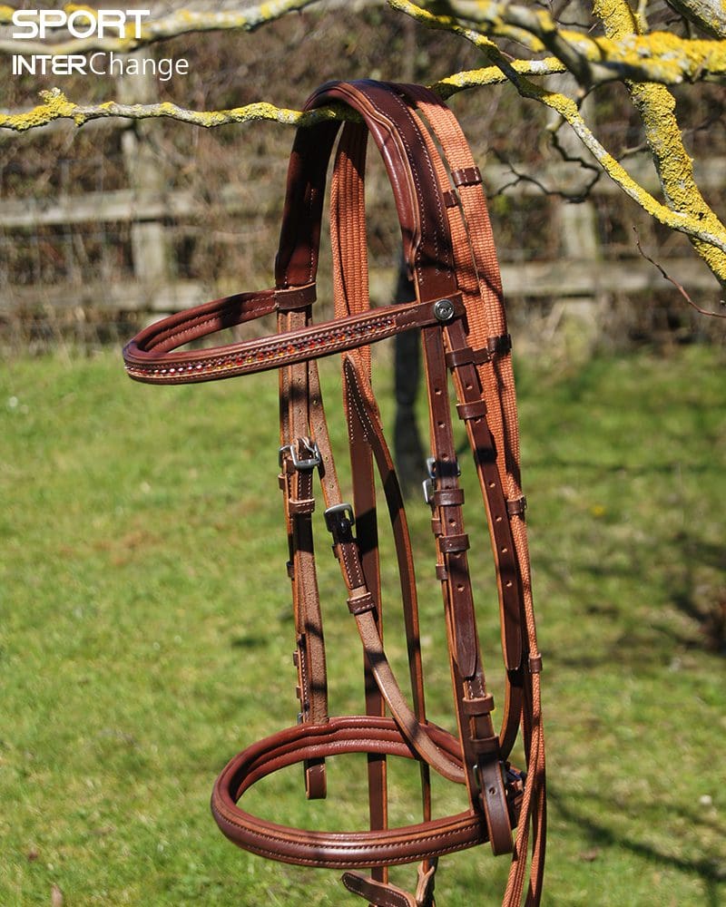 Tan Bridle and Martingale Breastplate Set, one off design