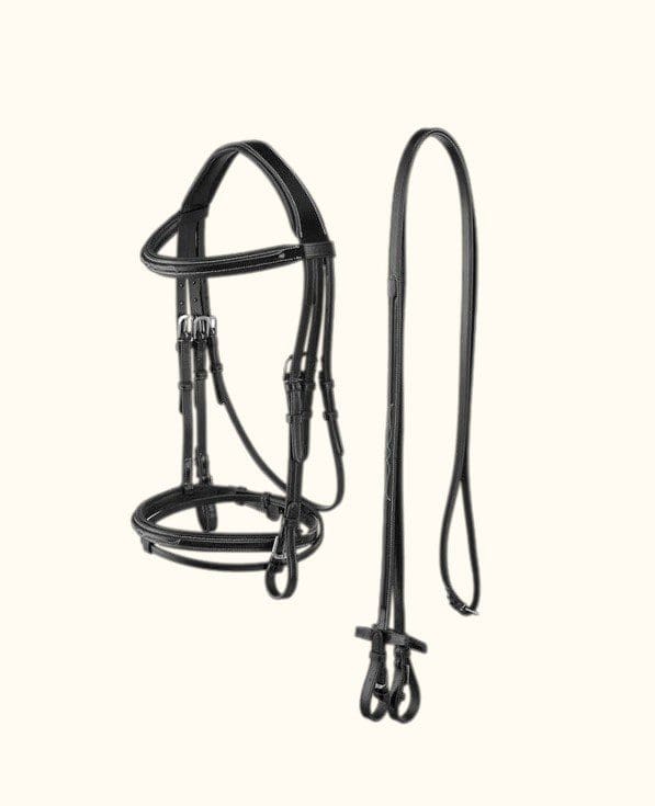 Makbe English Leather Bridle with Reins