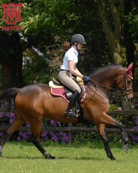 Mattes Eurofit Jumping Saddle Pad Burgundy