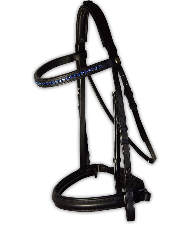 Pink Equine Tyffany Straight Leather Bridle