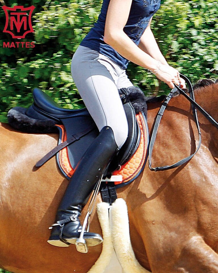 Custom made English Saddle Pads by Mattes