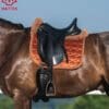 Mattes Saddle Pad in Zimt Velvet