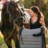 Mattes Square Dressage Saddle Pad in Grey