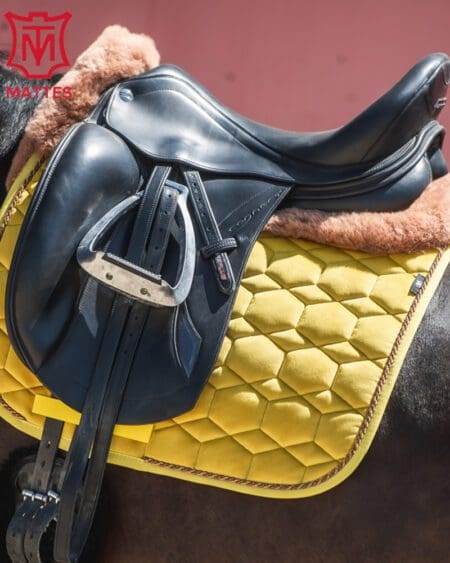 Mattes Square Saddle Pad in Curry