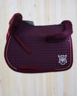 Mattes All Purpose Saddle Pad with Strass Crystals in Blackberry - Medium Size