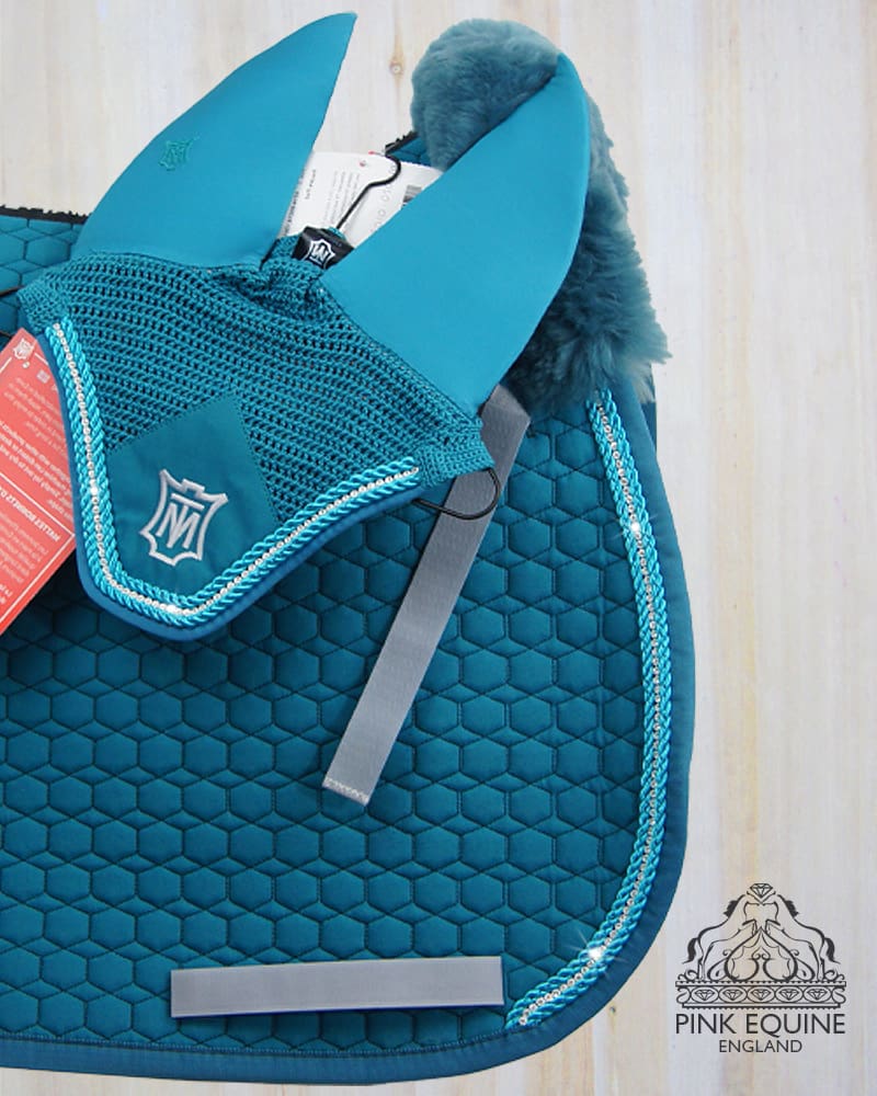 Mattes All Purpose Saddle Pad and Ear Set in Petrol