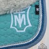 Ocean Green Saddle Pad Close up of Rear