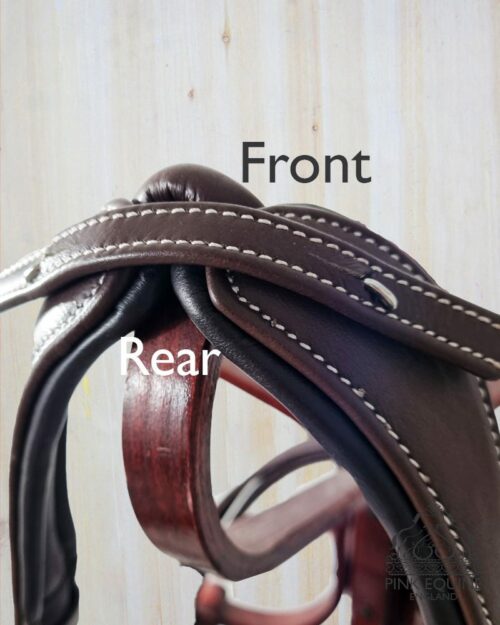 Pink Equine comfort bridle for horse with sensitive ears