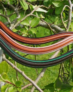 Sport Custom Colour Piped Curved Browbands