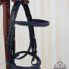 pink equine purple straight crystal bridle