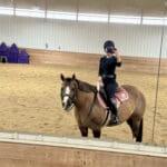 Hannah Taylor Pink Pad and crescent girth