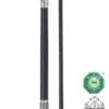 Fleck Antique Ferrules Dressage Whip Black