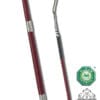 Fleck Antique Ferrules Dressage Whip Burgundy
