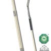 Fleck Antique Ferrules Dressage Whip Cream