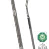 Fleck Antique Ferrules Dressage Whip Grey