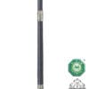 Fleck Antique Ferrules Riding Whip Black