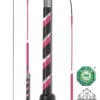 Fleck Crystal Wrap Dressage Whip Pink