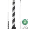 Fleck Crystal Wrap Dressage Whip Silver Blackberry